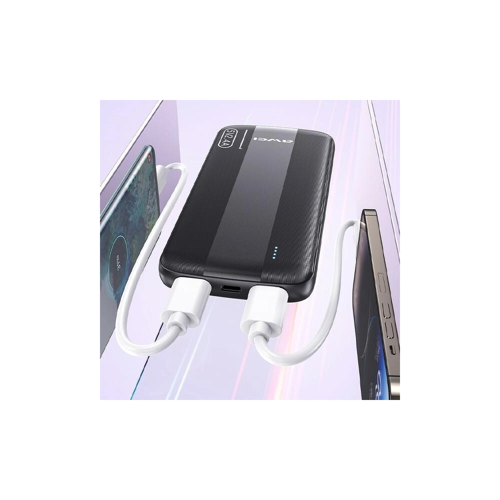 Wholesale AWEI P20K powerbank 10000mAh black - AWEI201 - {ean13} - Hurt