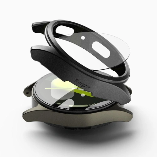 Etui + szkło Ringke Slim & Tempered Glass Galaxy Watch 7 44mm Titanium Black