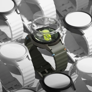 Hurtownia GSM - Case + Glas Ringke Slim & Gehärtetes Glas Galaxy Watch 7 44mm Titan Schwarz - RGK2001 - {ean13} - Hurt