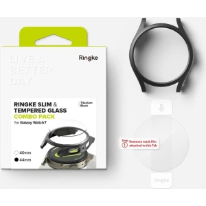 Hurtownia GSM - Etui + sklo Ringke Slim & Tempered Glass Galaxy Watch 7 44mm Titanium Black - RGK2001 - {ean13} - Hurt