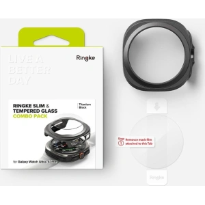 Hurtownia GSM - Case + Glas Ringke Slim & Tempered Glass Galaxy Watch Ultra 47mm Titan Schwarz - RGK2002 - {ean13} - Hurt