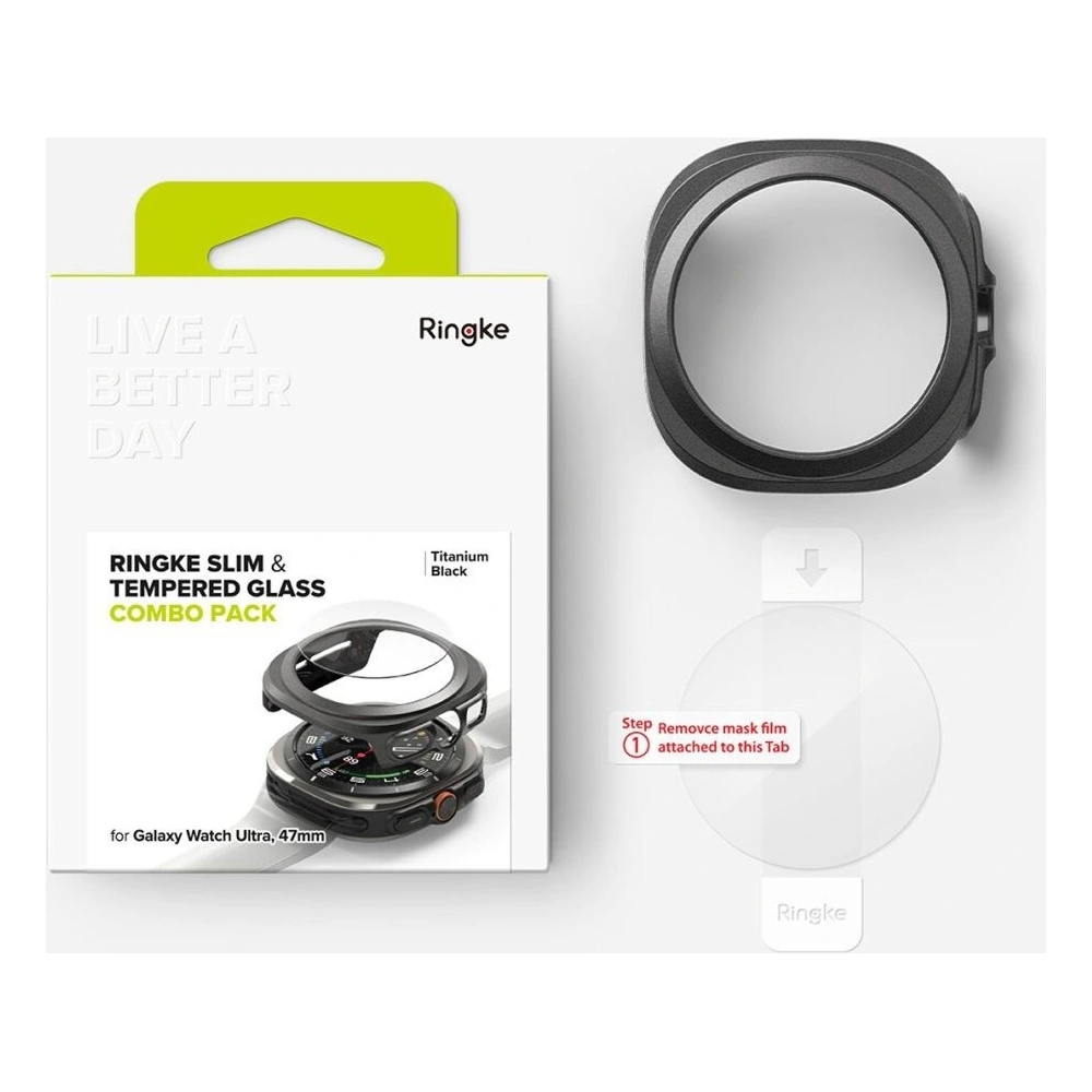 Hurtownia GSM - Etui + szkło Ringke Slim & Tempered Glass Galaxy Watch Ultra 47mm Titanium Black - RGK2002 - {ean13} - Hurt