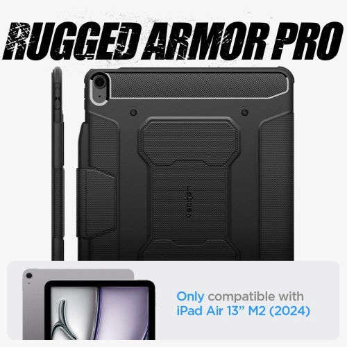 Etui Spigen Rugged Armor Pro Apple iPad Air 13" 2024 (6. generacji) Black