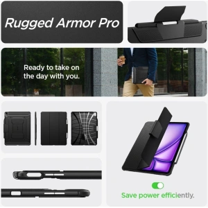 Hurtownia GSM - Case Spigen Rugged Armor Pro Apple iPad Air 13" 2024 (6. Generation) Schwarz - SPN3463 - {ean13} - Hurt