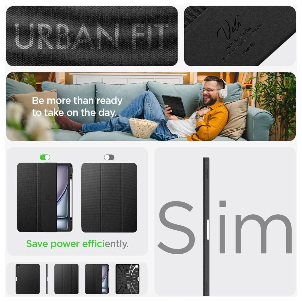 Hurtownia GSM - Case Spigen Urban Fit Apple iPad Air 13" 2024 (6. Generation) Schwarz - SPN3464 - {ean13} - Hurt