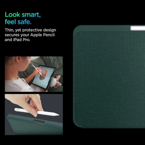 Etui Spigen Urban Fit Apple iPad Pro 11" 2024 (5. generacji) Midnight Green