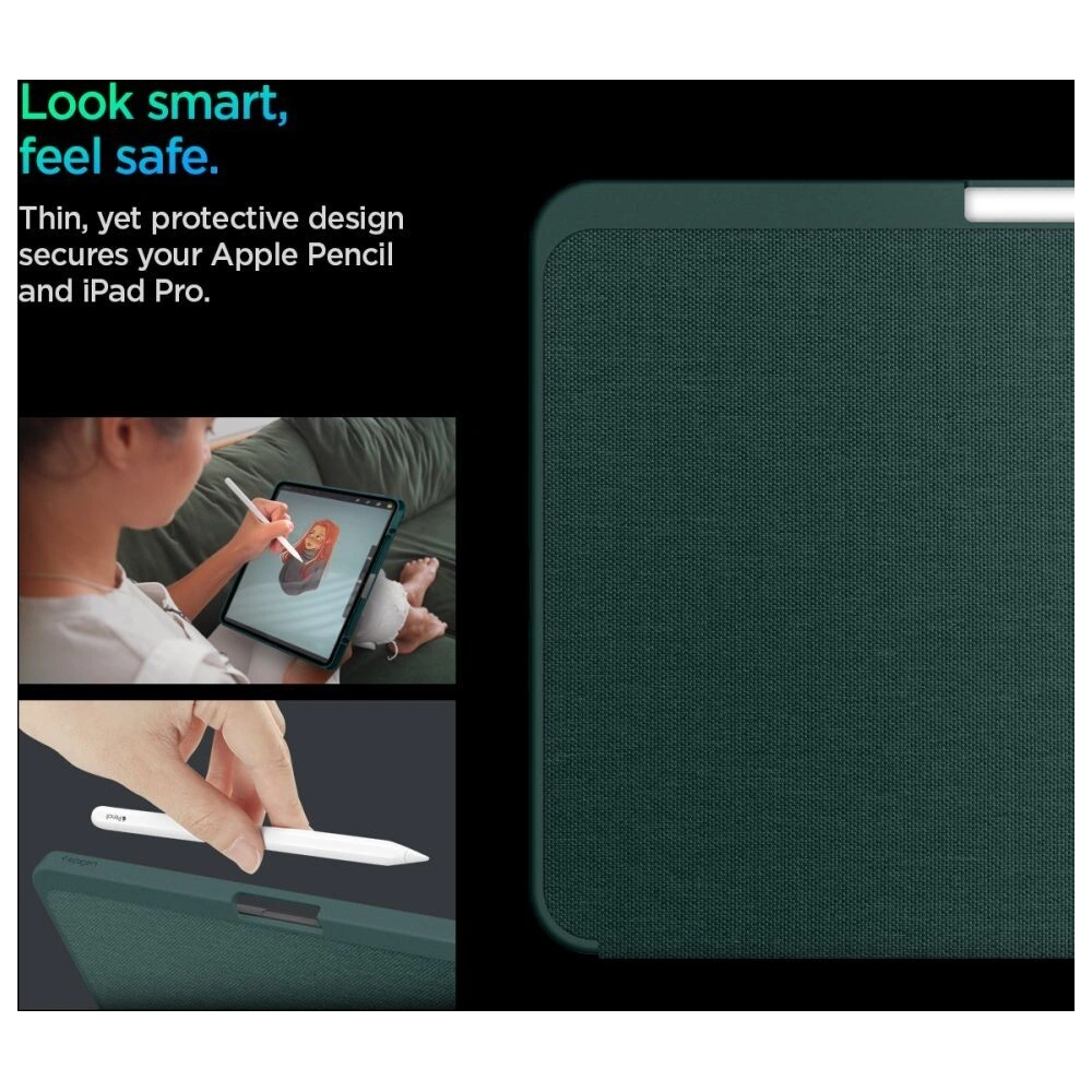 Hurtownia GSM - Etui Spigen Urban Fit Apple iPad Pro 11" 2024 (5. generacji) Midnight Green - SPN3468 - {ean13} - Hurt