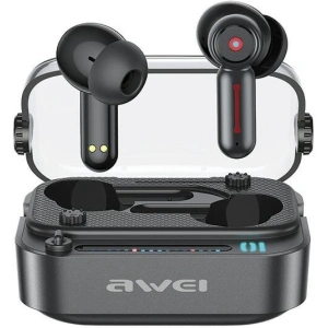 Wholesale AWEI T58 wireless headphones Bluetooth 5.3 ANC + docking station black - AWEI208 - {ean13} - Hurt