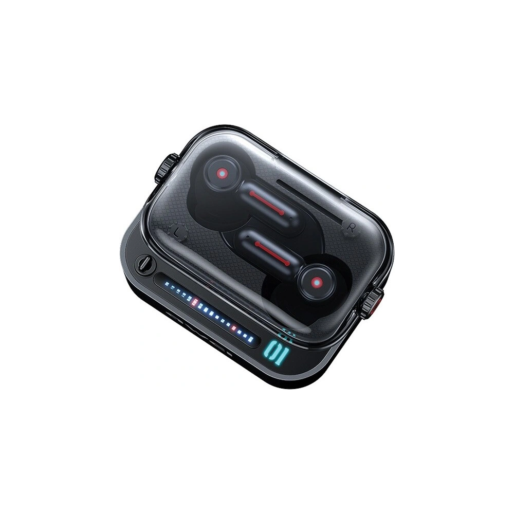 Wholesale AWEI T58 wireless headphones Bluetooth 5.3 ANC + docking station black - AWEI208 - {ean13} - Hurt