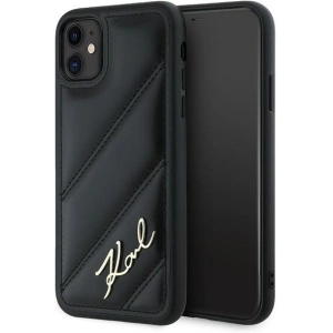 Wholesale Karl Lagerfeld KLHCN61PQDSMGK Apple iPhone 11 / XR hardcase Diagonal Quilted Script black - KLD2113 - {ean13} - Hurt