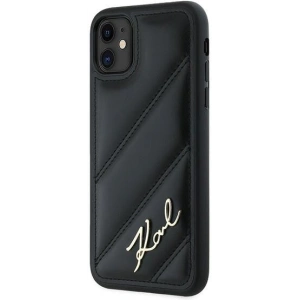Hurtownia GSM - Etui Karl Lagerfeld KLHCN61PQDSMGK Apple iPhone 11 / XR hardcase Diagonal Quilted Script negru/black - KLD2113 - {ean13} - Hurt