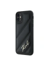 Wholesale Karl Lagerfeld KLHCN61PQDSMGK Apple iPhone 11 / XR hardcase Diagonal Quilted Script black - KLD2113 - {ean13} - Hurt