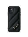 Wholesale Karl Lagerfeld KLHCN61PQDSMGK Apple iPhone 11 / XR hardcase Diagonal Quilted Script black - KLD2113 - {ean13} - Hurt