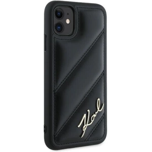 Hurtownia GSM - Etui Karl Lagerfeld KLHCN61PQDSMGK Apple iPhone 11 / XR hardcase Diagonal Quilted Script negru/black - KLD2113 - {ean13} - Hurt