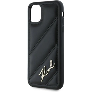 Wholesale Karl Lagerfeld KLHCN61PQDSMGK Apple iPhone 11 / XR hardcase Diagonal Quilted Script black - KLD2113 - {ean13} - Hurt