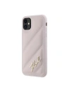 Hurtownia GSM - Etui Karl Lagerfeld KLHCN61PQDSMGP Apple iPhone 11 / XR kemény tok Diagonal Quilted Script rózsaszín/pink - KLD2114 - {ean13} - Hurt