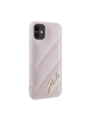 Hurtownia GSM - Etui Karl Lagerfeld KLHCN61PQDSMGP Apple iPhone 11 / XR hardcase Diagonal Quilted Script roz/roz - KLD2114 - {ean13} - Hurt