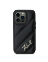 Hurtownia GSM - Tok Karl Lagerfeld KLHCP13LPQDSMGK Apple iPhone 13 Pro / 13 kemény tok Diagonál Steppelt Felirat fekete/black - KLD2115 - {ean13} - Hurt
