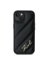 Hurtownia GSM - Etui Karl Lagerfeld KLHCP13MPQDSMGK Apple iPhone 13 hardcase Diagonal Quilted Script negru/black - KLD2116 - {ean13} - Hurt