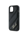 Hurtownia GSM - Etui Karl Lagerfeld KLHCP13MPQDSMGK Apple iPhone 13 hardcase Diagonal Quilted Script negru/black - KLD2116 - {ean13} - Hurt