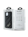 Hurtownia GSM - Etui Karl Lagerfeld KLHCP13MPQDSMGK Apple iPhone 13 hardcase Diagonal Quilted Script negru/black - KLD2116 - {ean13} - Hurt