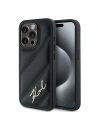 Etui Karl Lagerfeld KLHCP13XPQDSMGK Apple iPhone 13 Pro Max hardcase Diagonal Quilted Script černý/black