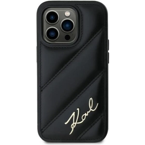 Hurtownia GSM - Etui Karl Lagerfeld KLHCP13XPQDSMGK Apple iPhone 13 Pro Max hardcase Diagonal Quilted Script černý/black - KLD2117 - {ean13} - Hurt