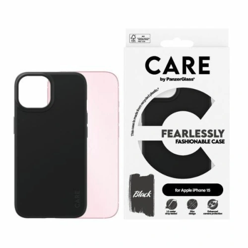 Etui CARE by PanzerGlass Fearlessly Fashionable Case Apple iPhone 15/14/13 czarny/black