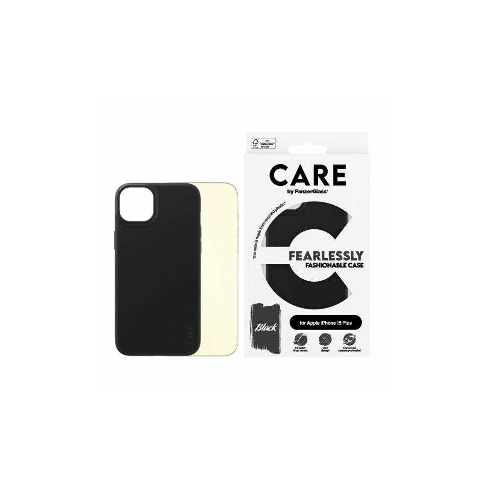 Hurtownia GSM - Etui CARE od PanzerGlass Nebojácně módní kryt Apple iPhone 15 Plus / 14 Plus černý/black - PZG655 - {ean13} - Hurt