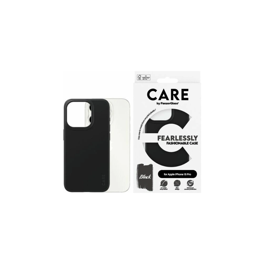Hurtownia GSM - Etui CARE by PanzerGlass Fearlessly Fashionable Case Apple iPhone 15 Pro czarny/black - PZG656 - {ean13} - Hurt