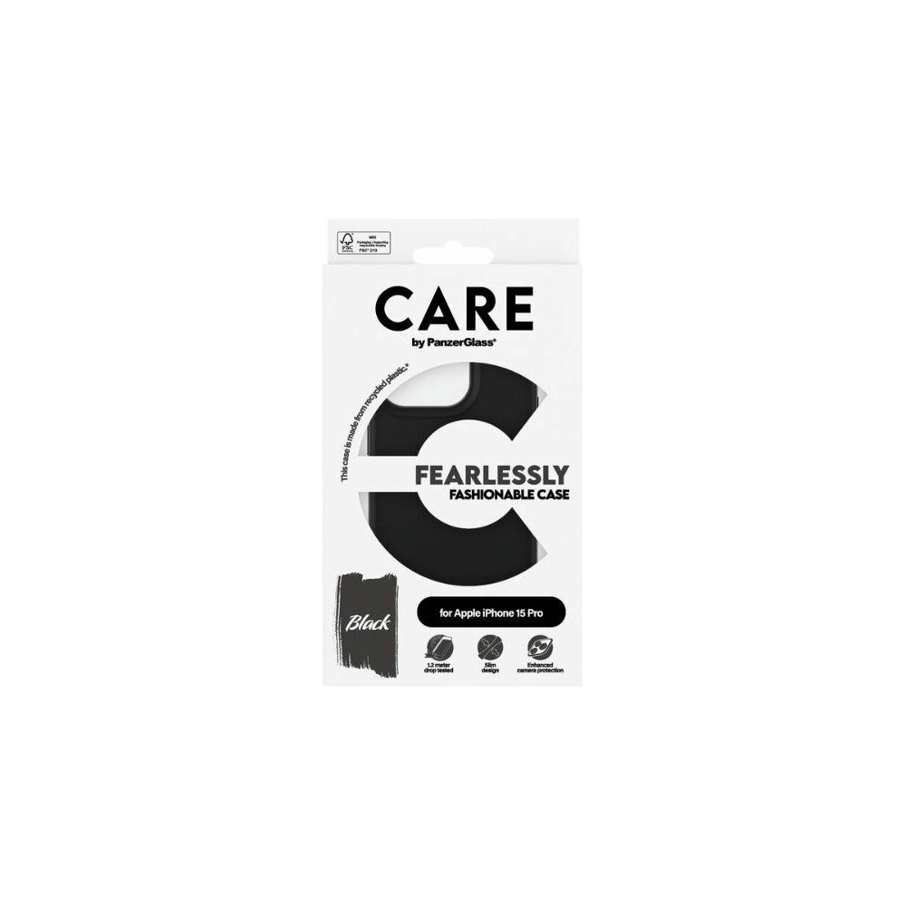 Hurtownia GSM - Etui CARE by PanzerGlass Fearlessly Fashionable Case Apple iPhone 15 Pro czarny/black - PZG656 - {ean13} - Hurt