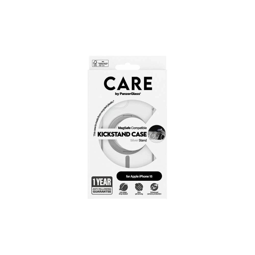 Hurtownia GSM - Etui CARE by PanzerGlass Kickstand Case Apple iPhone 15/14/13 MagSafe argintiu/silver - PZG658 - {ean13} - Hurt
