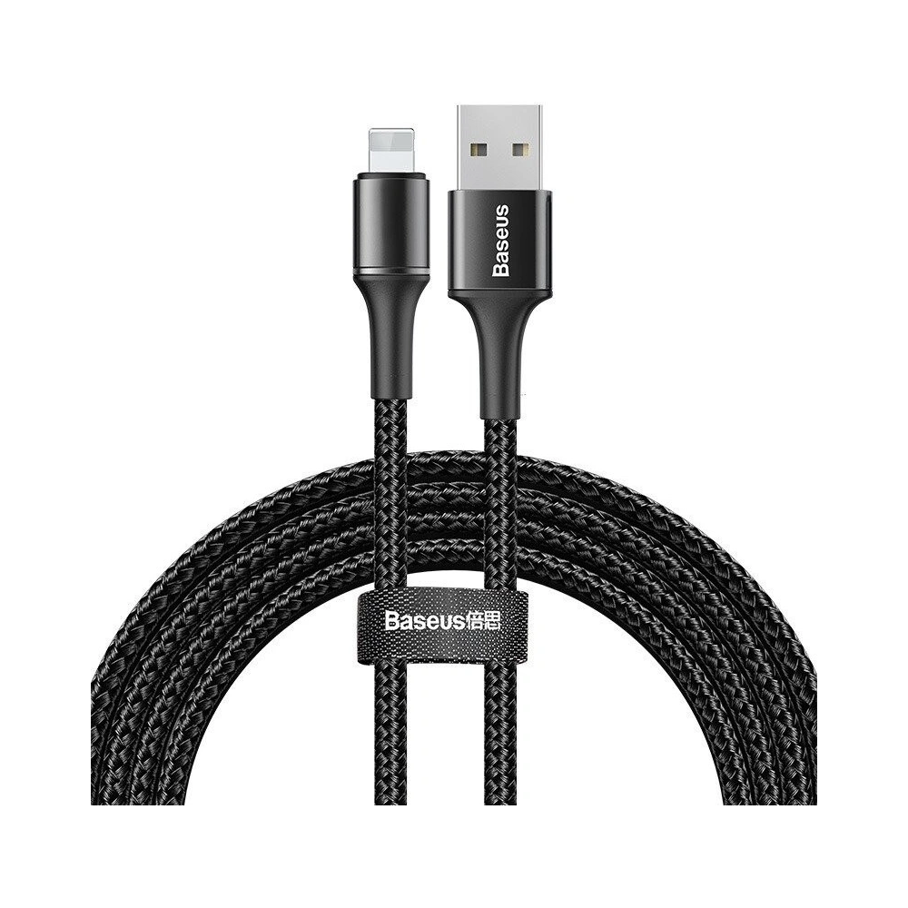 Hurtownia GSM - Cablul lightning cu iluminare LED Baseus Halo 1.5A 2m (negru) - BSU771BLK - {ean13} - Hurt