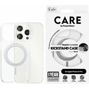 Hurtownia GSM - Etui CARE by PanzerGlass Kickstand Case Apple iPhone 15 Pro MagSafe srebrny/silver - PZG660 - {ean13} - Hurt