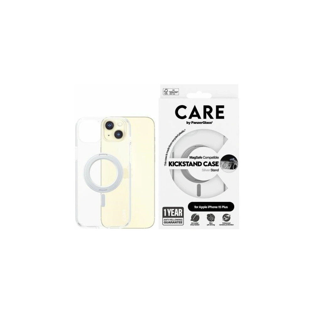 Wholesale CARE by PanzerGlass Kickstand Case Apple iPhone 15 Pro Max MagSafe silver - PZG661 - {ean13} - Hurt