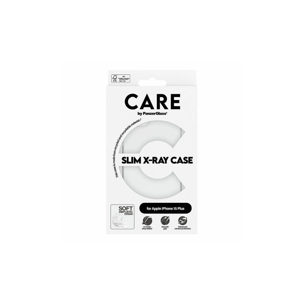 Hurtownia GSM - Etui CARE by PanzerGlass Slim X-Ray Case Apple iPhone 15 Plus / 14 Plus przezroczysty/transparent - PZG663 - {ean13} - Hurt