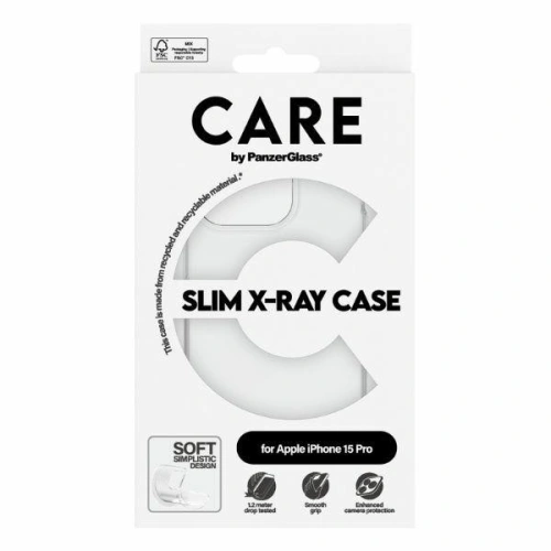Etui CARE by PanzerGlass Slim X-Ray Case Apple iPhone 15 Pro przezroczysty/transparent