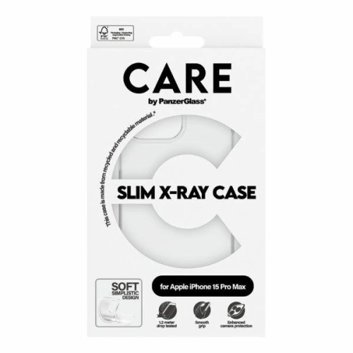 Etui CARE by PanzerGlass Slim X-Ray Case Apple iPhone 15 Pro Max przezroczysty/transparent