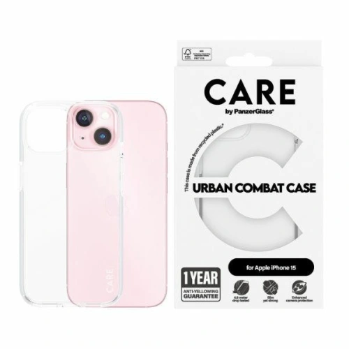 Etui CARE by PanzerGlass Urban Combat Case Apple iPhone 15/14/13 przezroczysty/transparent