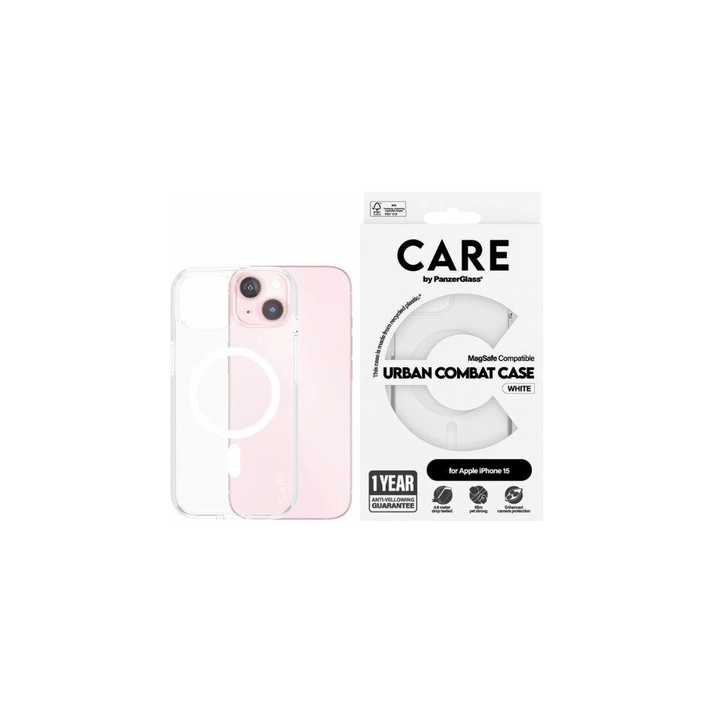 Hurtownia GSM - Etui CARE by PanzerGlass Urban Combat Case Apple iPhone 15/14/13 MagSafe biały/white - PZG667 - {ean13} - Hurt