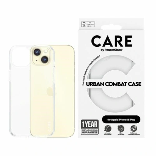 Etui CARE by PanzerGlass Urban Combat Case Apple iPhone 15 Plus / 14 Plus przezroczysty/transparent
