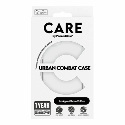 Etui CARE by PanzerGlass Urban Combat Case Apple iPhone 15 Plus / 14 Plus przezroczysty/transparent