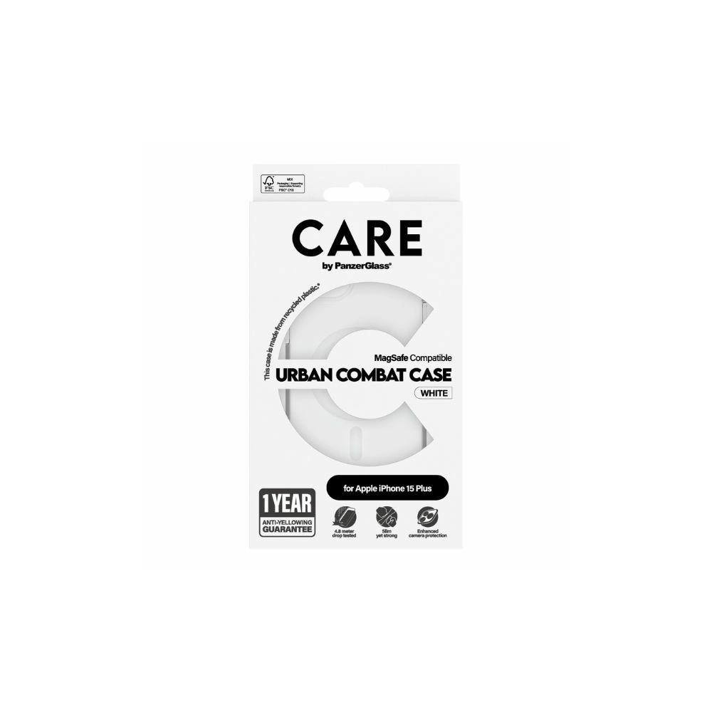 Hurtownia GSM - Etui CARE od PanzerGlass Urban Combat Case Apple iPhone 15 Plus / 14 Plus MagSafe bílý/white - PZG670 - {ean13} - Hurt