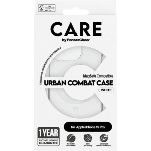 Hurtownia GSM - Etui CARE by PanzerGlass Urban Combat Case Apple iPhone 15 Pro MagSafe biały/white - PZG673 - {ean13} - Hurt