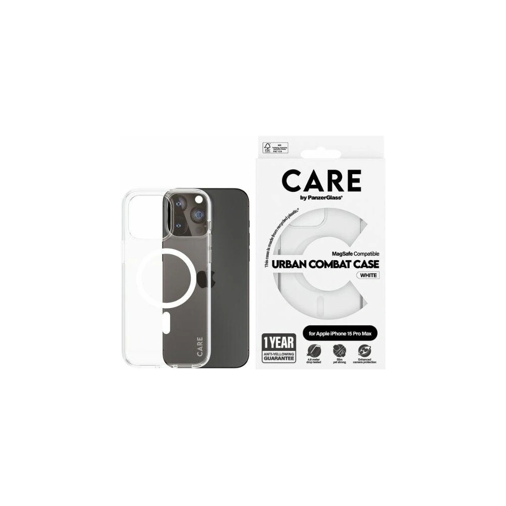 Hurtownia GSM - Etui CARE by PanzerGlass Urban Combat Case Apple iPhone 15 Pro Max MagSafe fehér/white - PZG676 - {ean13} - Hurt