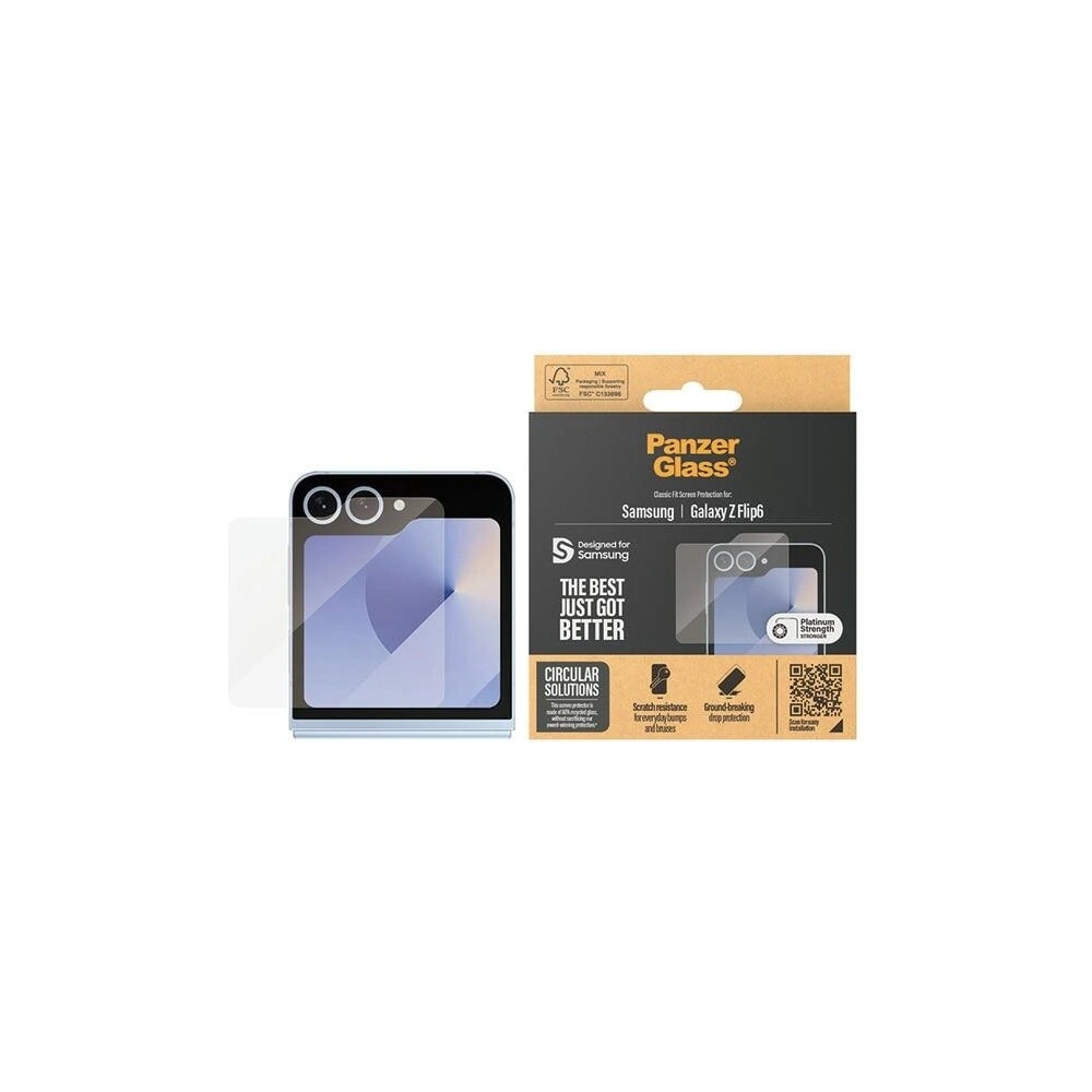 Wholesale PanzerGlass Classic Fit Samsung Galaxy Z Flip6 Screen Protection - PZG680 - {ean13} - Hurt