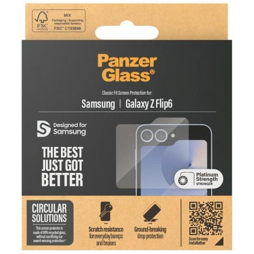 Szkło hartowane PanzerGlass Classic Fit Samsung Galaxy Z Flip6 / 7 FE Screen Protection