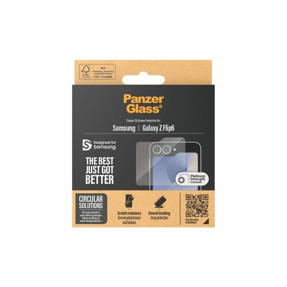 Wholesale PanzerGlass Classic Fit Samsung Galaxy Z Flip6 Screen Protection - PZG680 - {ean13} - Hurt
