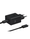 Hálózati töltő Samsung EP-T4511XBEGEU USB-C PD 45W + USB-C / USB-C 3A kábel 1.8m Szupergyors töltés fekete/black