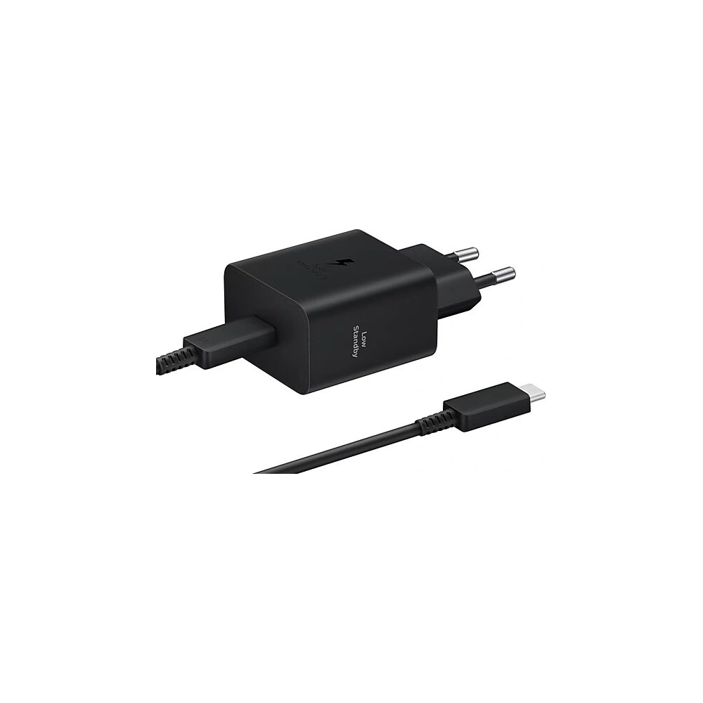 Hurtownia GSM - Síťová nabíječka Samsung EP-T4511XBEGEU USB-C PD 45W + kabel USB-C / USB-C 3A 1.8m Super Fast Charge černá/black - SMG1162 - {ean13} - Hurt